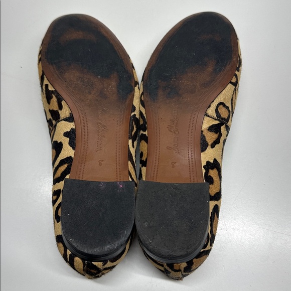 Sam Edelman Jordy Loafers Flats Leopard Print Calf Hair Slip On Shoes Size 8 - Picture 8 of 9